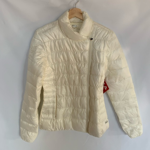 Fila Asymmetrical Puffer Zipper‎ Jacket Size M NWT - Picture 1 of 11